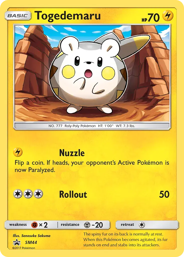 Togedemaru SM Black Star Promos SM44