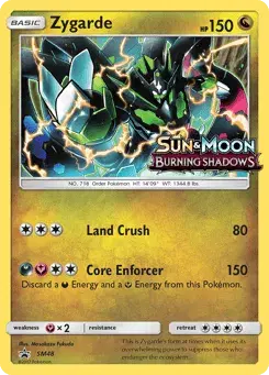 Zygarde SM Black Star Promos