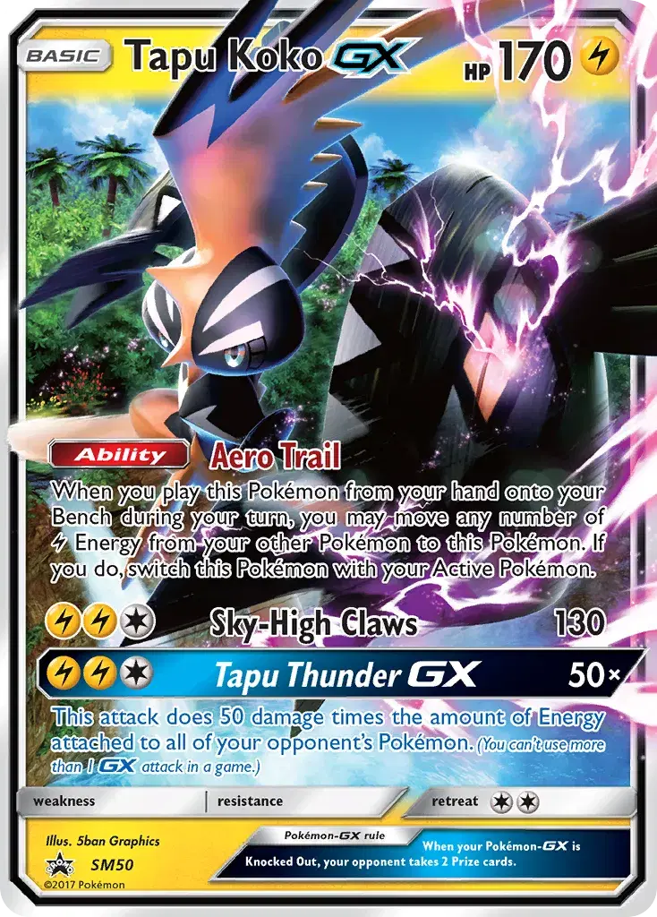 Tapu Koko-GX SM Black Star Promos SM50
