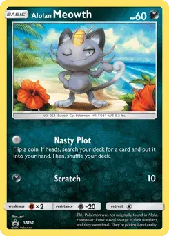 Alolan Meowth SM Black Star Promos