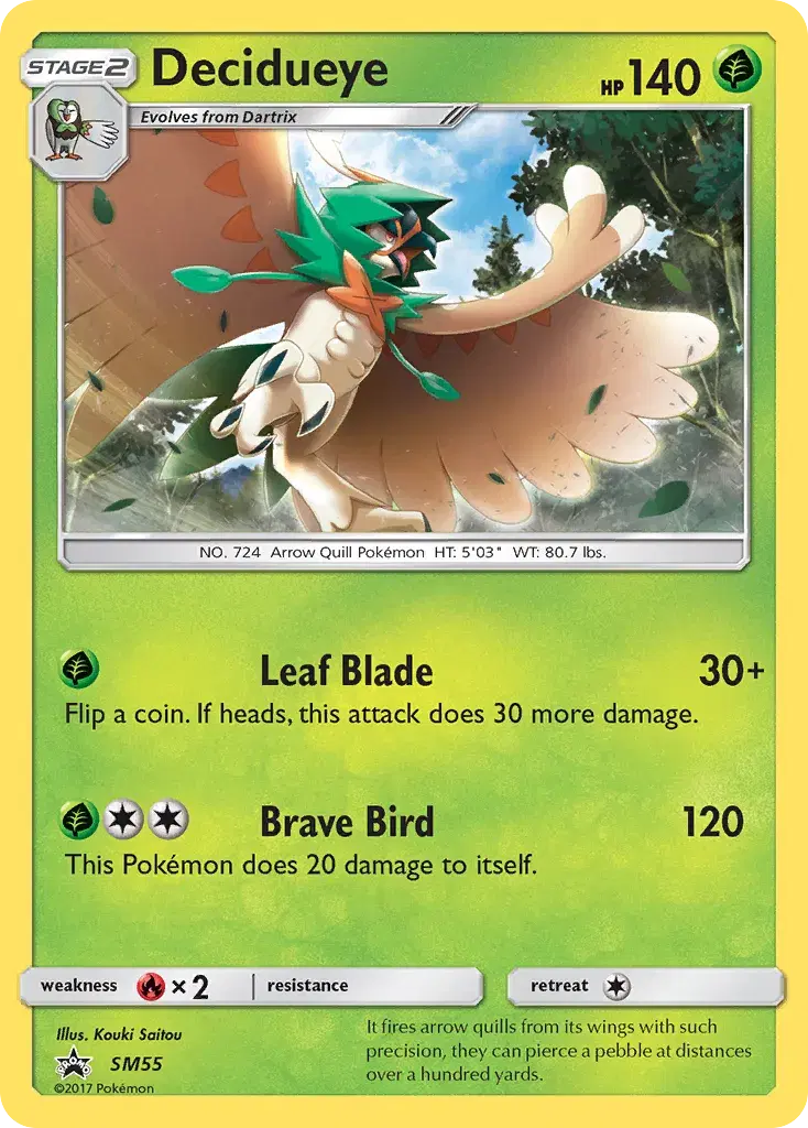 Decidueye SM Black Star Promos SM55