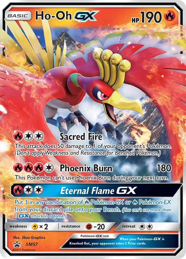 Ho-Oh-GX SM Black Star Promos SM57
