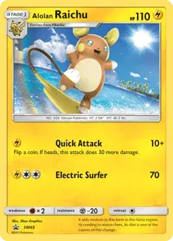 Alolan Raichu SM Black Star Promos