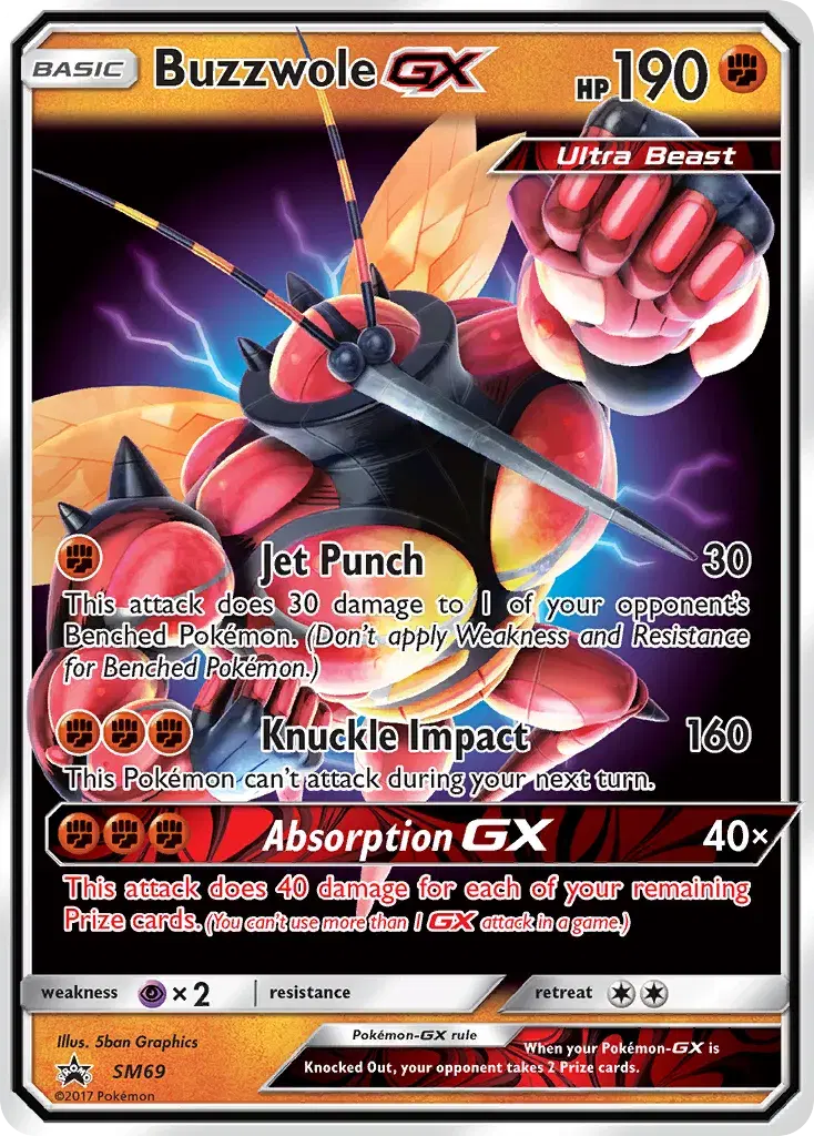 Buzzwole-GX SM Black Star Promos SM69