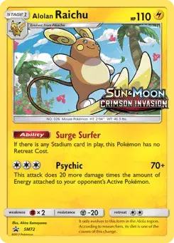 Alolan Raichu SM Black Star Promos