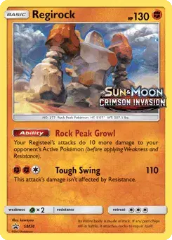 Regirock SM Black Star Promos