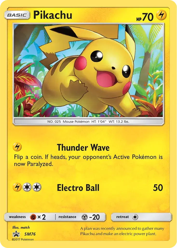 Pikachu SM Black Star Promos SM76