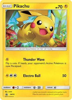 Pikachu SM Black Star Promos