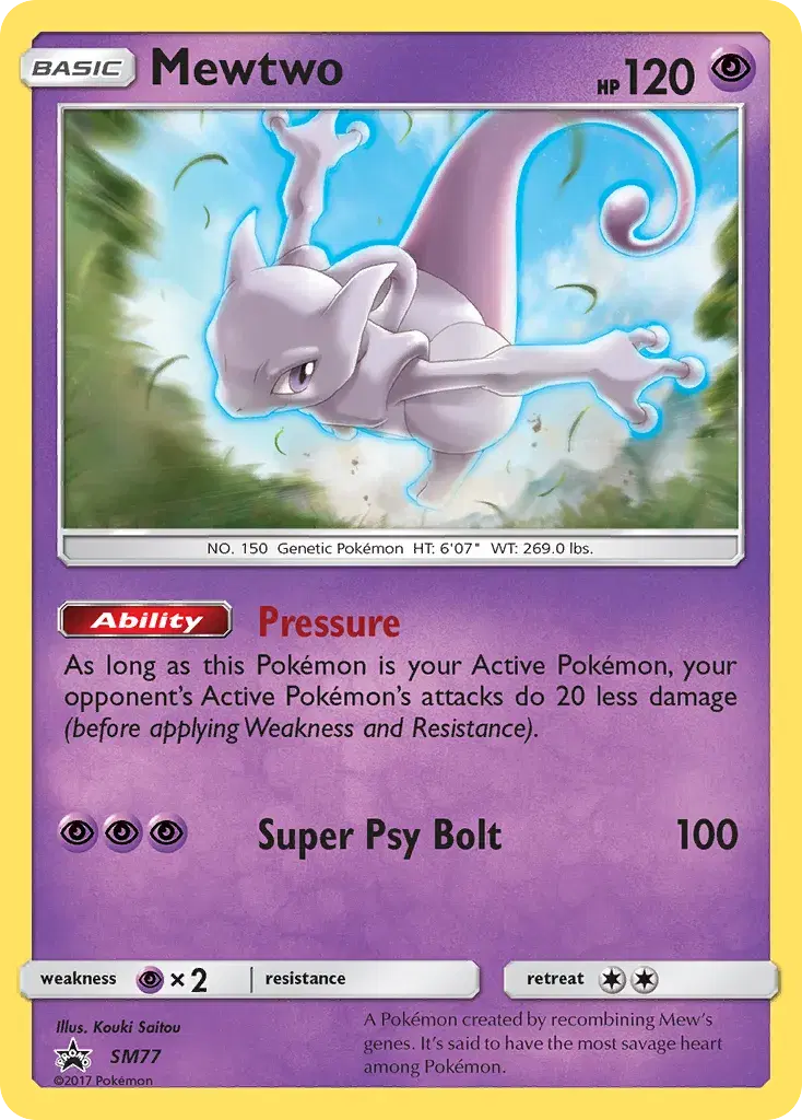 Mewtwo SM Black Star Promos SM77