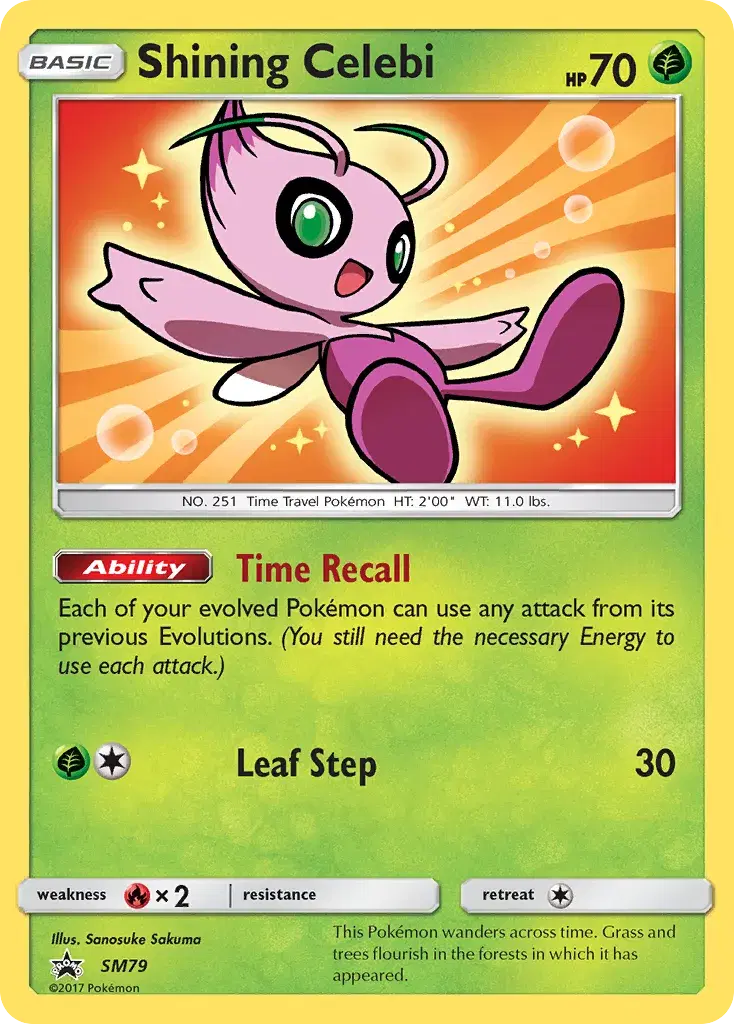 Shining Celebi SM Black Star Promos SM79
