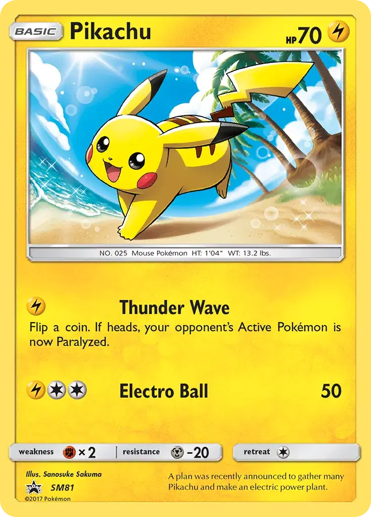 Pikachu SM Black Star Promos SM81
