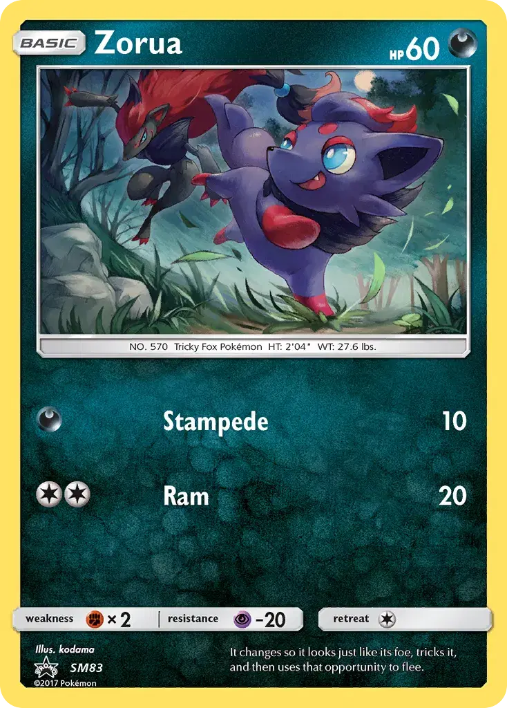 Zorua SM Black Star Promos SM83