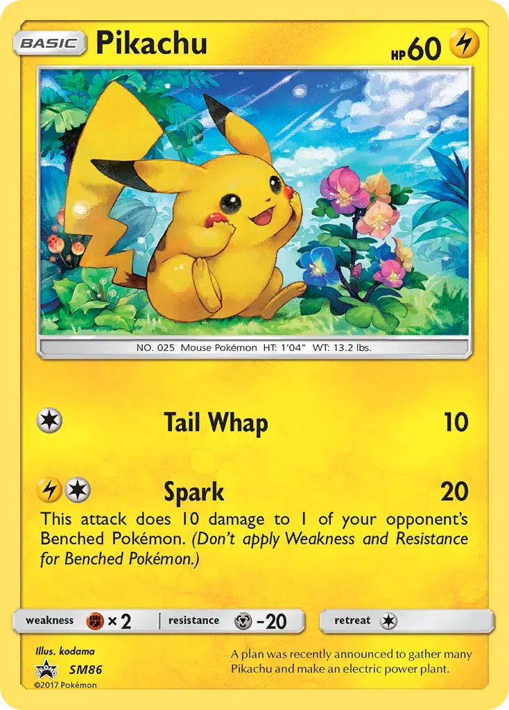 Pikachu SM Black Star Promos SM86