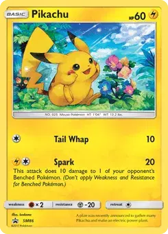 Pikachu SM Black Star Promos