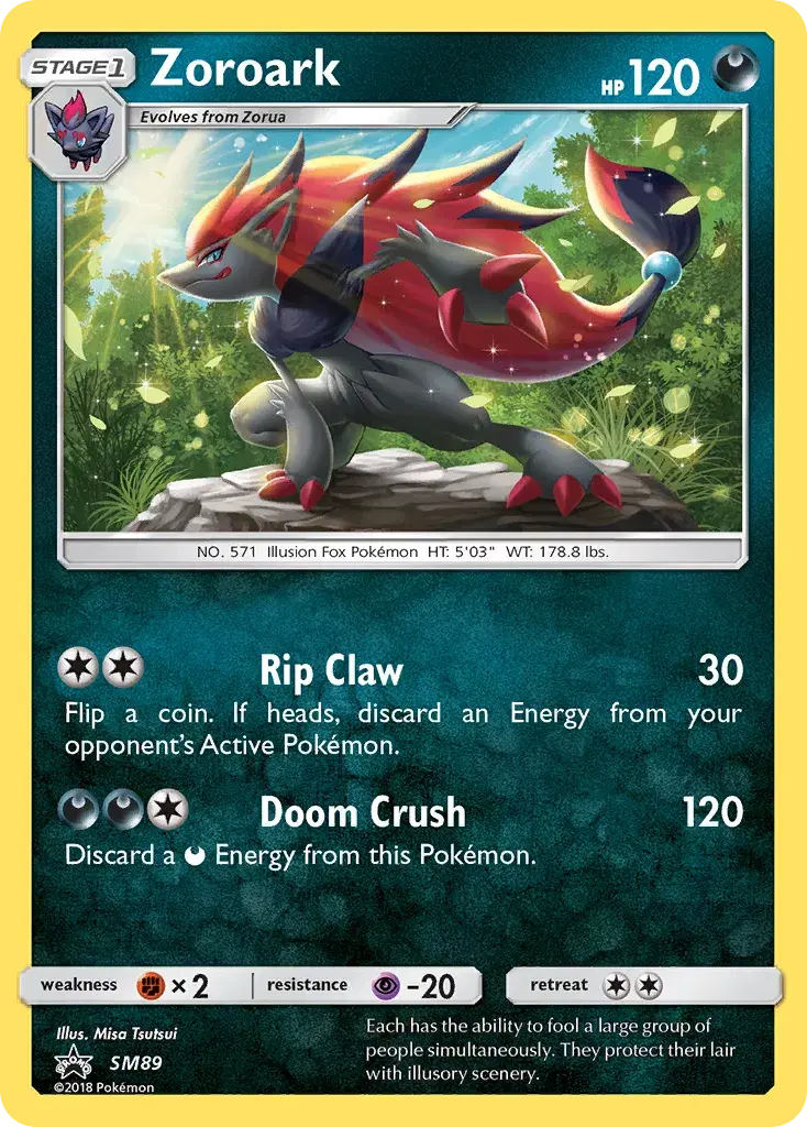 Zoroark SM Black Star Promos SM89