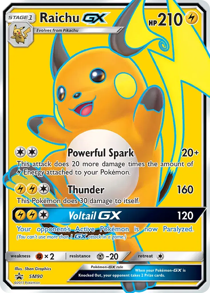Raichu-GX SM Black Star Promos SM90