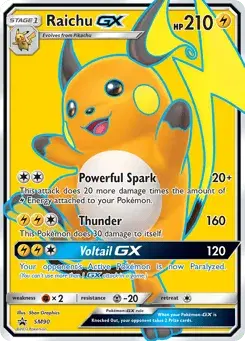 Raichu-GX SM Black Star Promos
