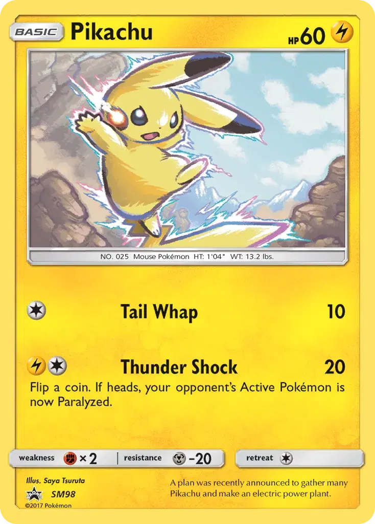 Pikachu SM Black Star Promos SM98