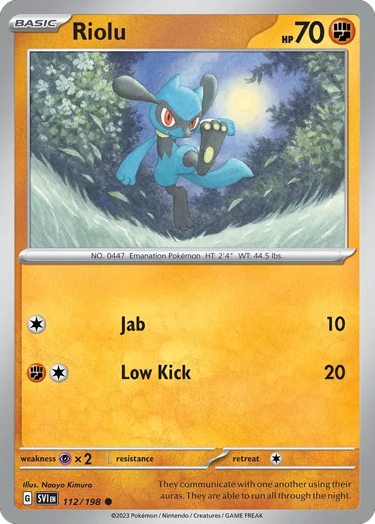 Riolu Scarlet & Violet 112