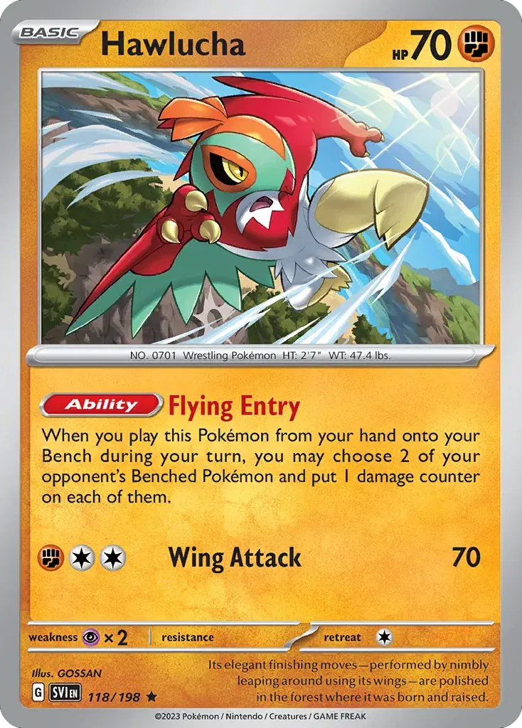 Hawlucha Scarlet & Violet 118