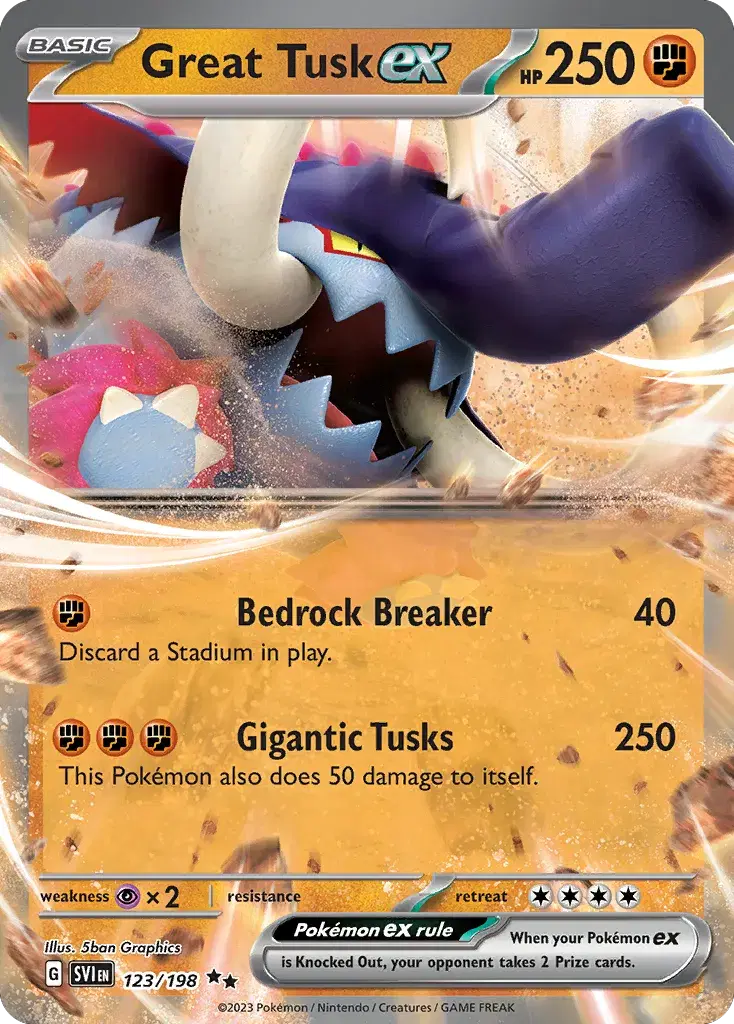 Great Tusk ex Scarlet & Violet 123
