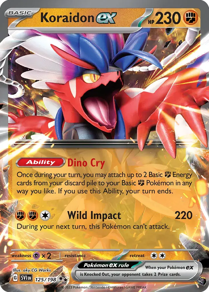 Koraidon ex Scarlet & Violet 125