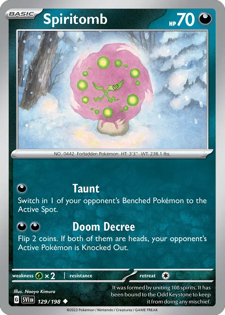 Spiritomb Scarlet & Violet 129