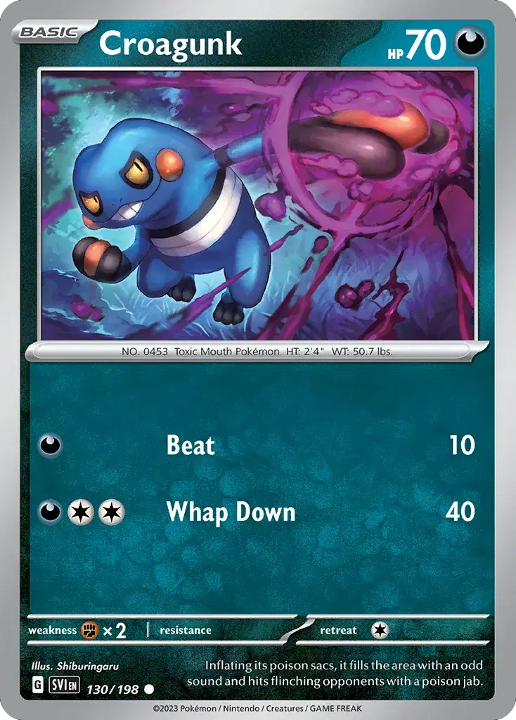 Croagunk Scarlet & Violet 130