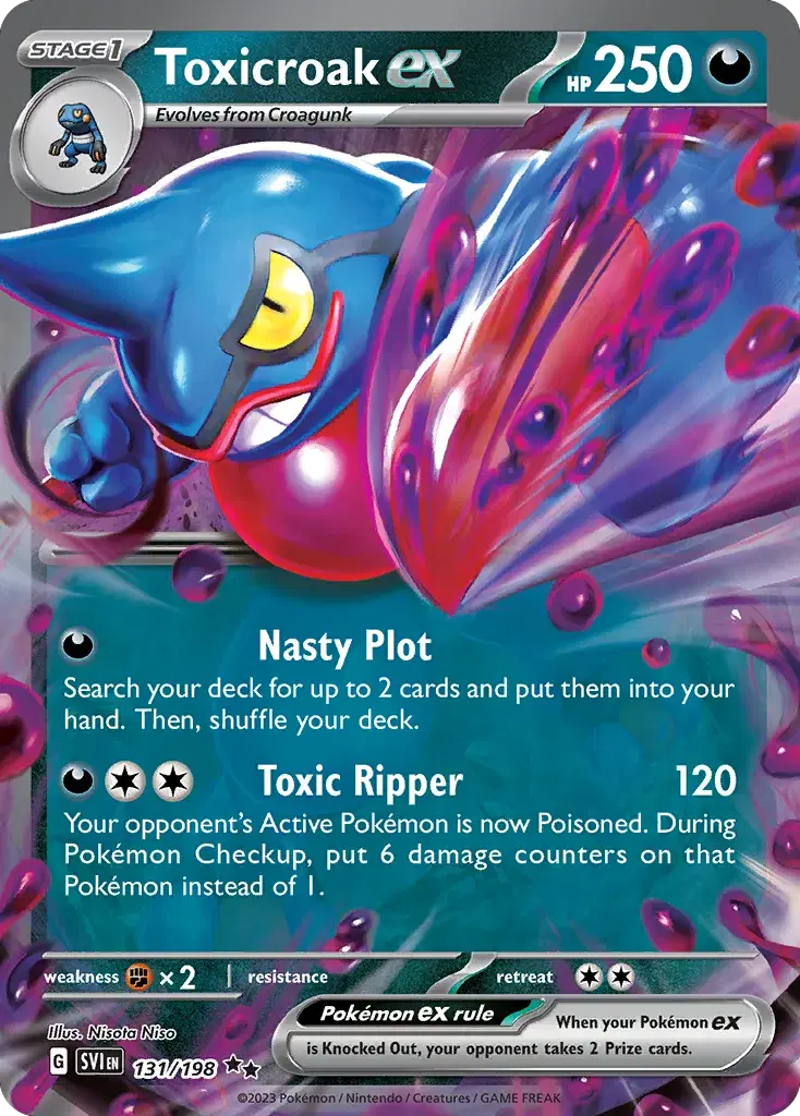 Toxicroak ex Scarlet & Violet 131
