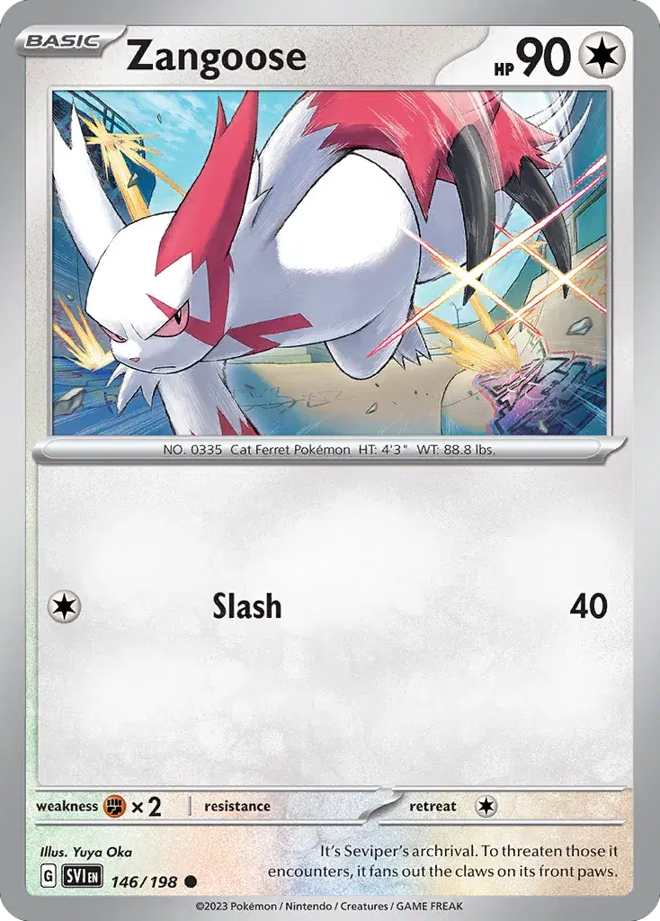 Zangoose Scarlet & Violet 146