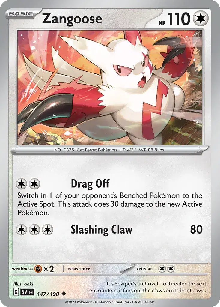 Zangoose Scarlet & Violet 147