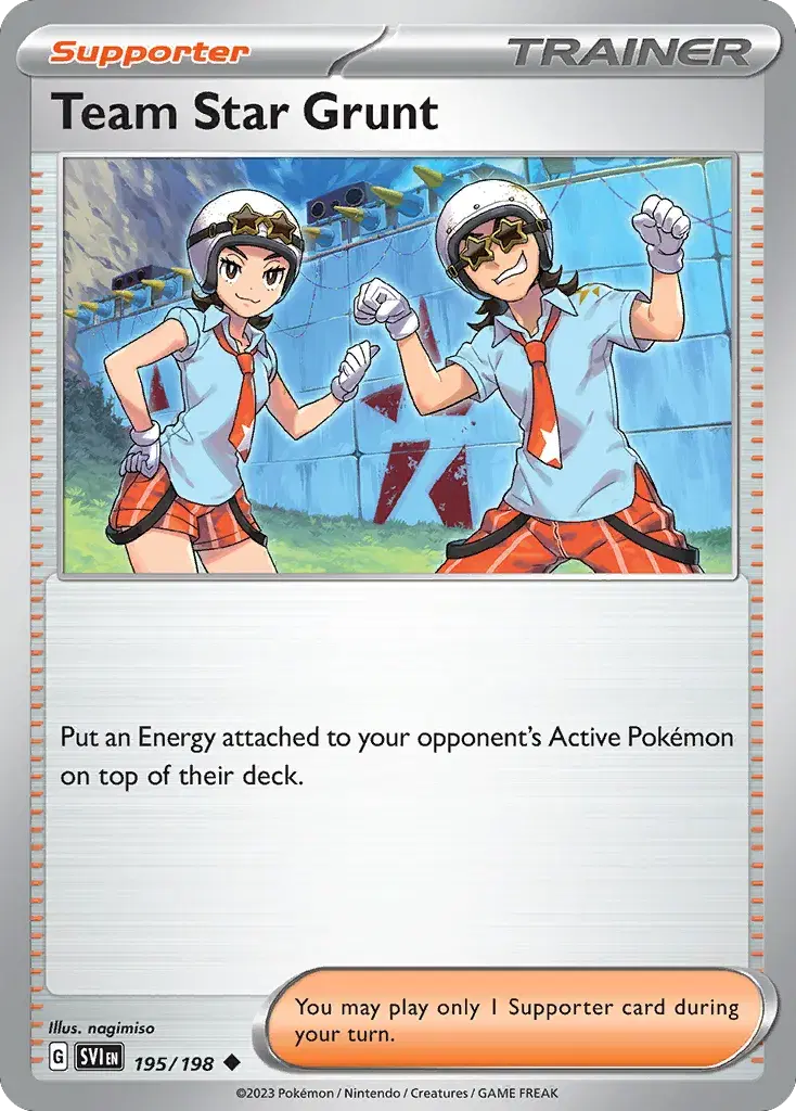 Team Star Grunt Scarlet & Violet 195