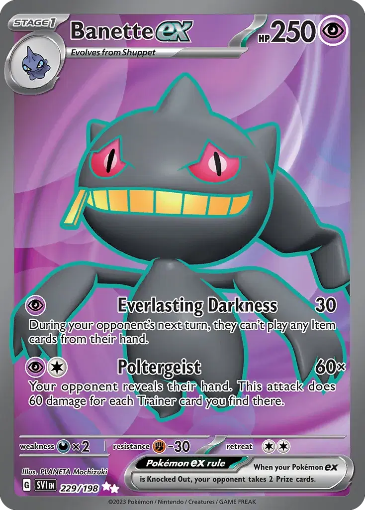 Banette ex Scarlet & Violet 229