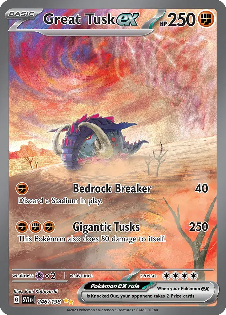 Great Tusk ex Scarlet & Violet 246