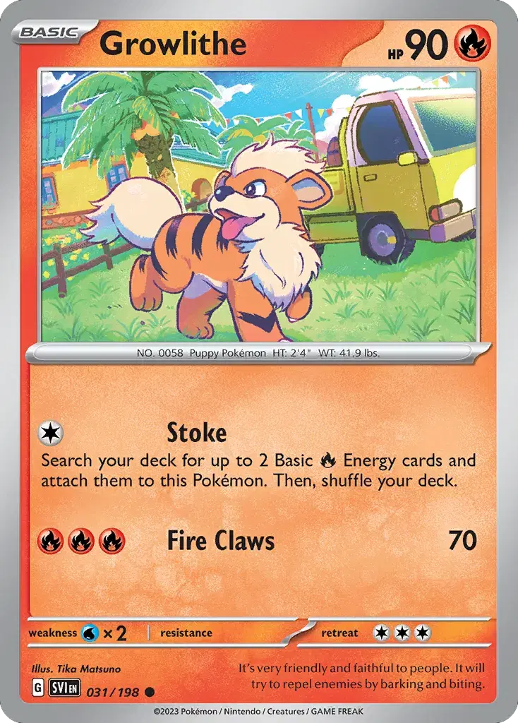Growlithe Scarlet & Violet 31