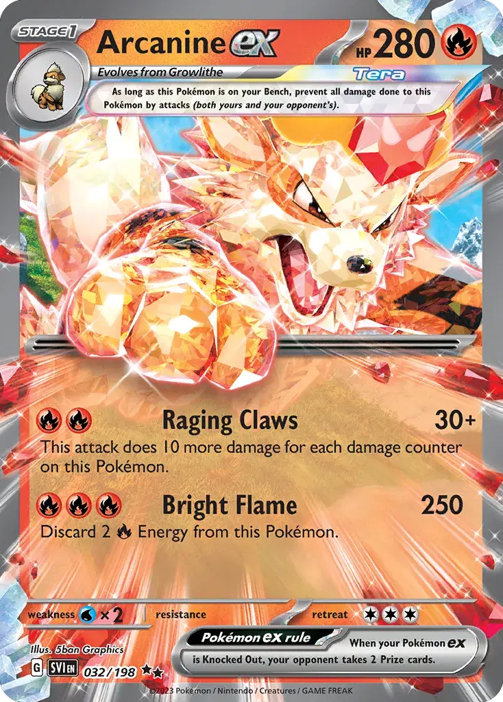Arcanine ex Scarlet & Violet 32