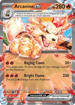 Arcanine ex Scarlet & Violet