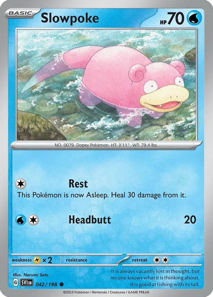 Slowpoke Scarlet & Violet 42