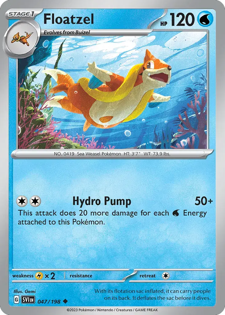 Floatzel Scarlet & Violet 47