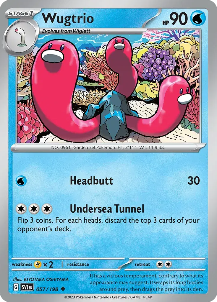 Wugtrio Scarlet & Violet 57