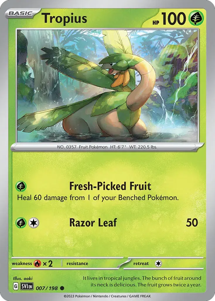 Tropius Scarlet & Violet 7
