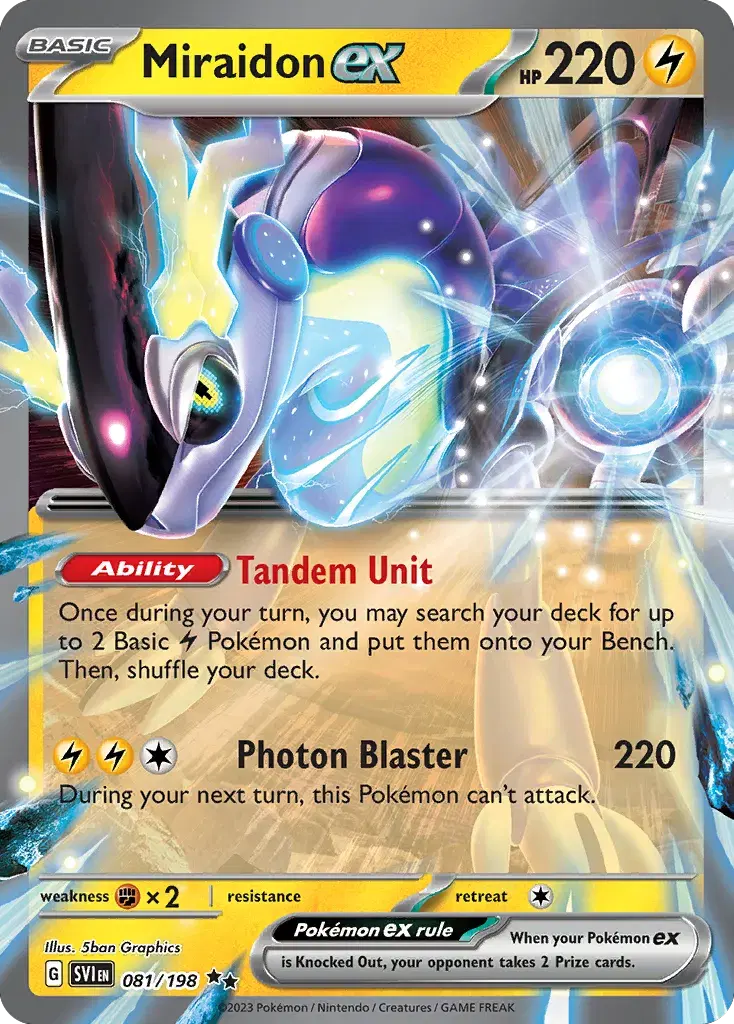 Miraidon ex Scarlet & Violet 81