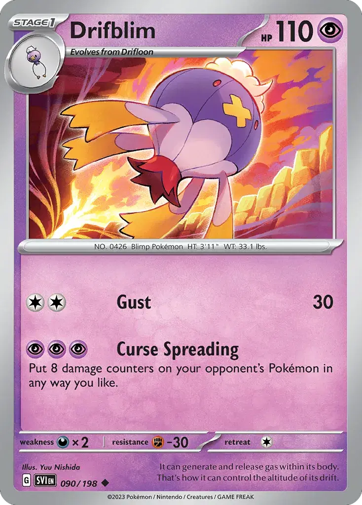 Drifblim Scarlet & Violet 90