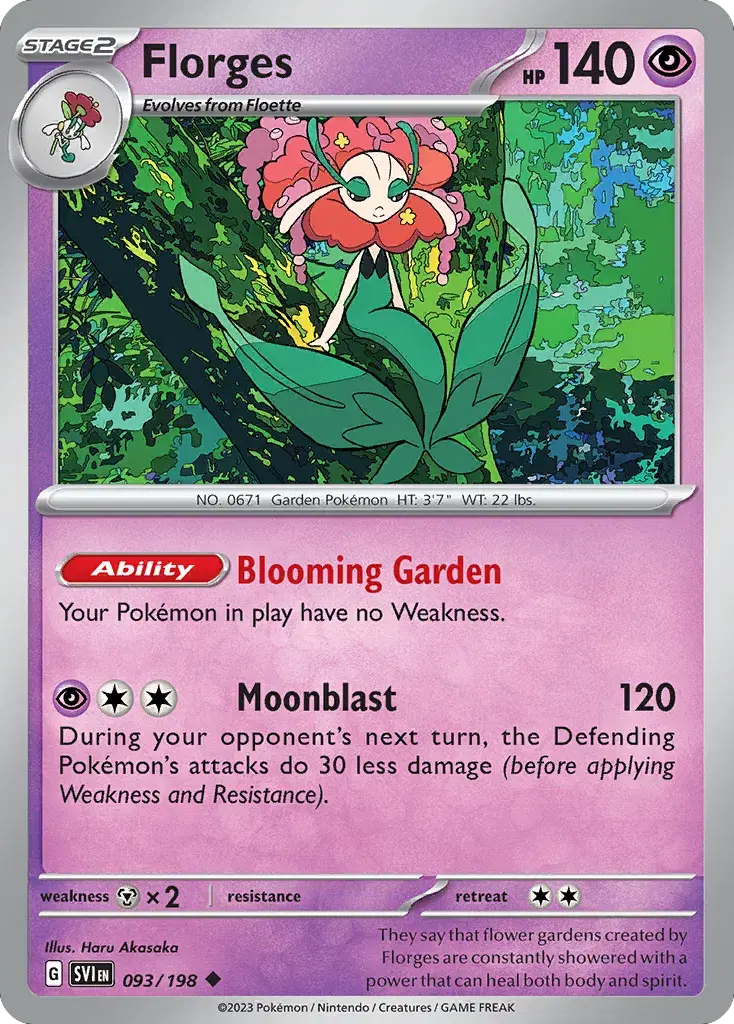 Florges Scarlet & Violet 93