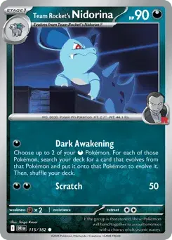 Team Rocket's Nidorina Destined Rivals