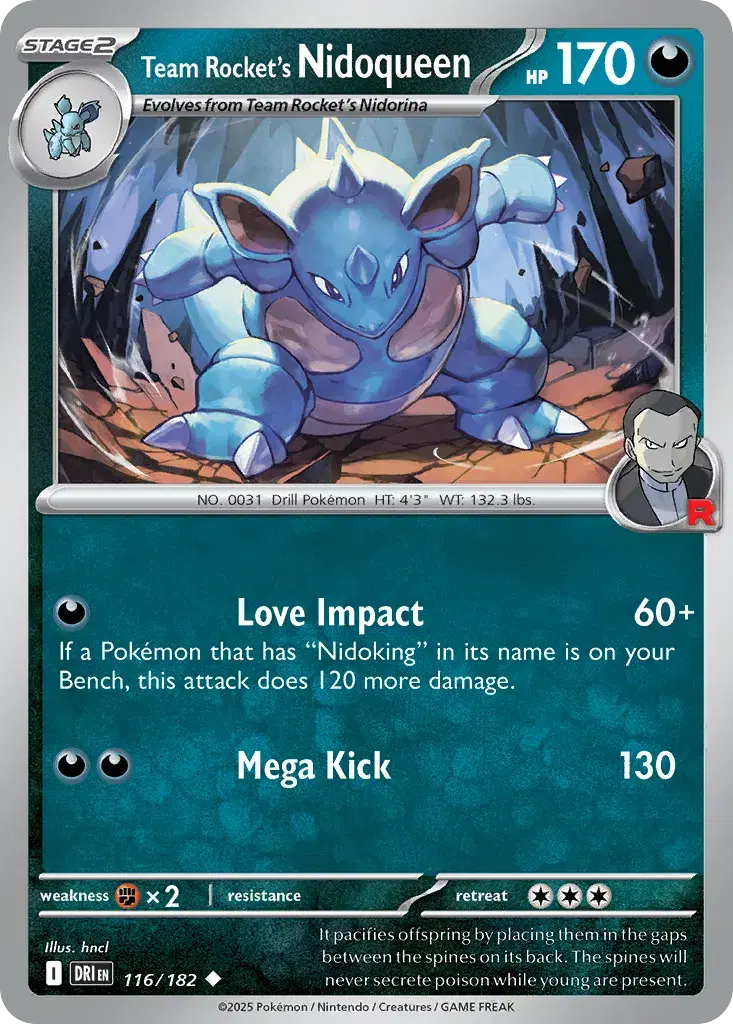 Team Rocket's Nidoqueen Destined Rivals 116
