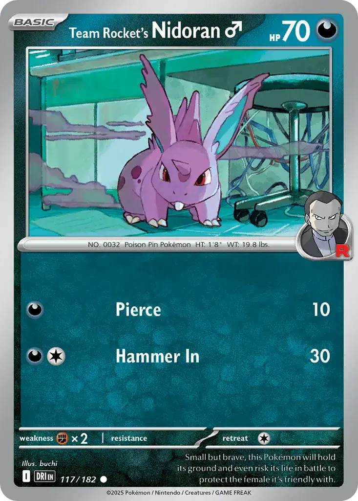 Team Rocket's Nidoran♂ Destined Rivals 117