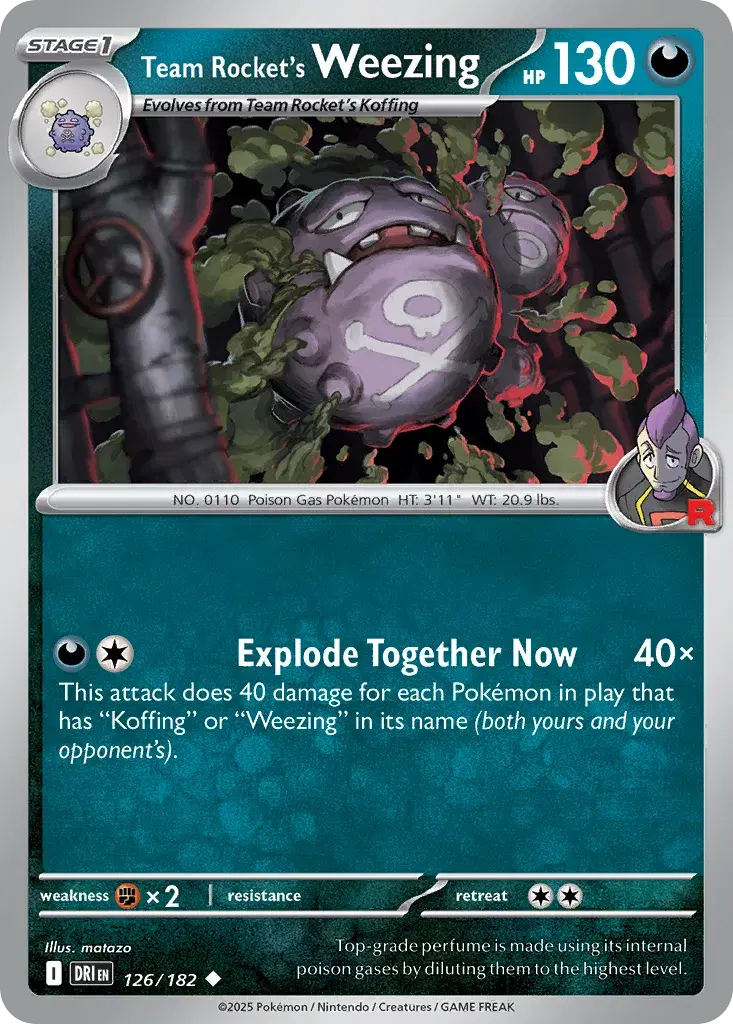 Team Rocket's Weezing Destined Rivals 126