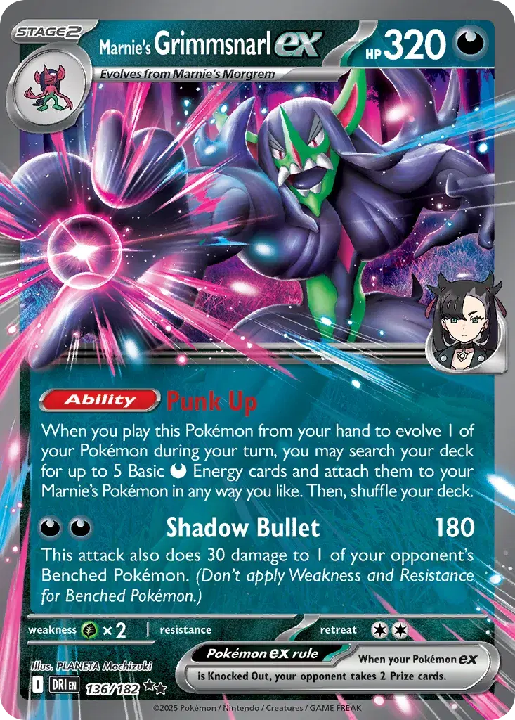 Marnie's Grimmsnarl ex Destined Rivals 136