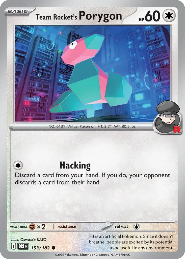 Team Rocket's Porygon Destined Rivals 153